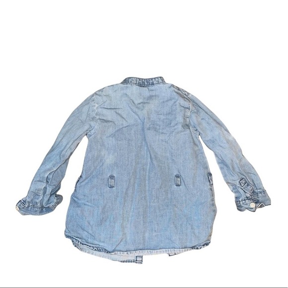 Carters Denim Button Down Shirt/ Dress Size 2T - Picture 5 of 5